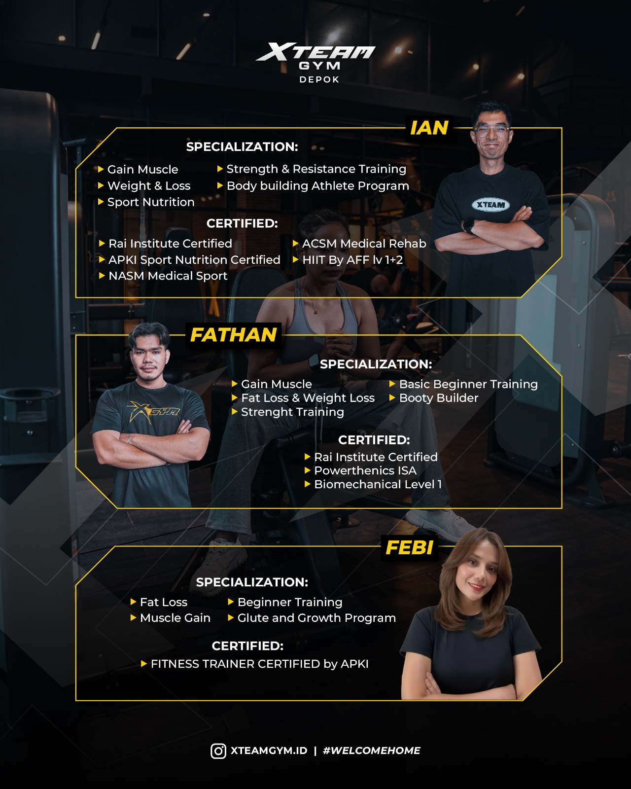 Personal Trainer di XTeam Gym - Trainer Profesional untuk Hasil ...